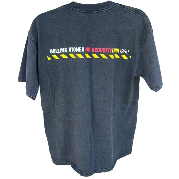 VTG The Rolling Stones No Security Tour 1999 T-Shirt Black Double Sided Large - Picture 2 of 13
